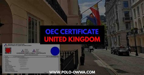 How to Apply OEC Certificate in London, United Kingdom.